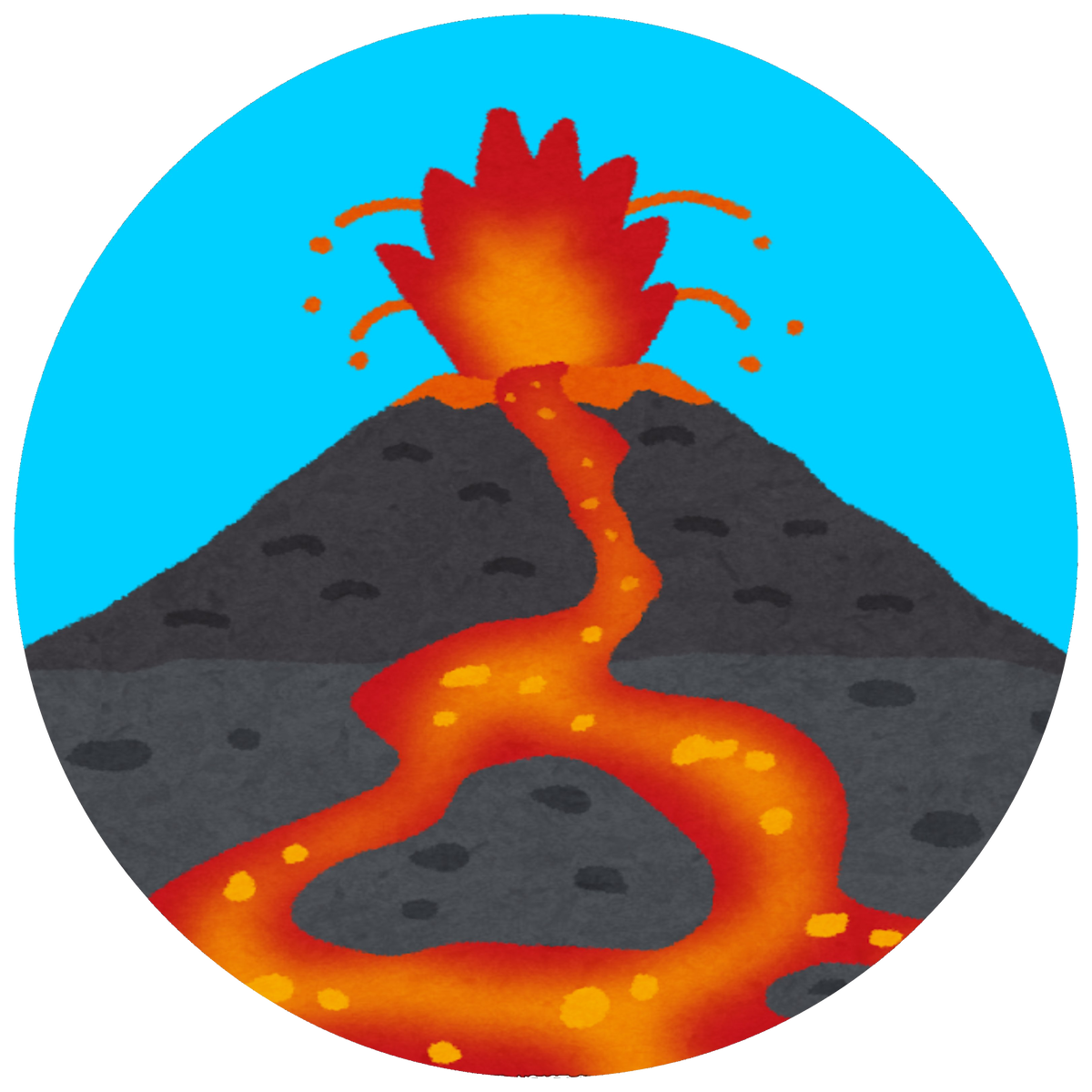 火山のイラスト