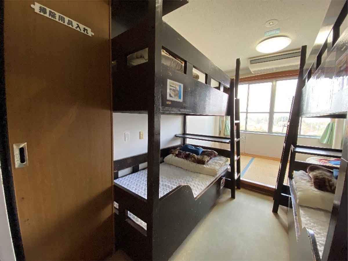 4人用宿泊室の前面