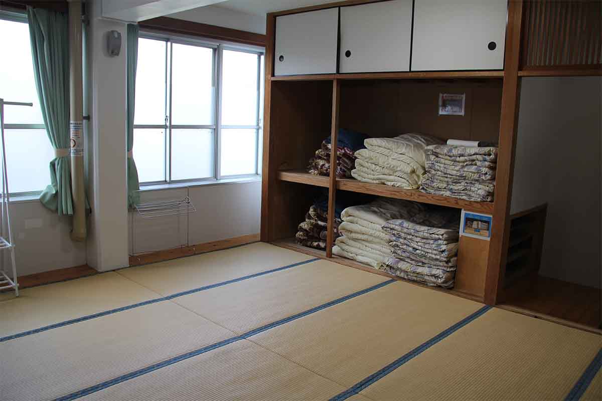 5人用宿泊室の前面